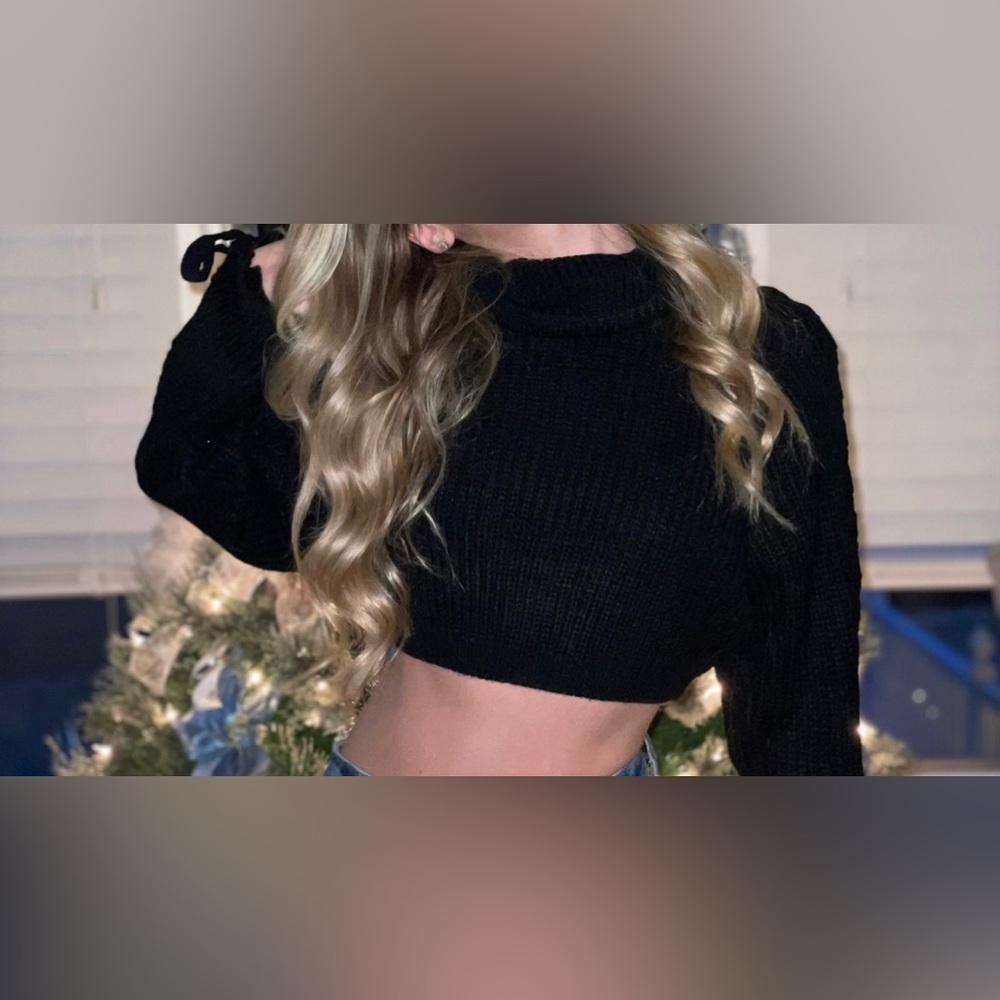 Once Upon A Skirt Black Turtleneck Sweater